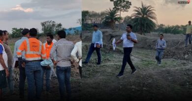 सीमेंट संयंत्र के गंदे पानी से खेत बर्बाद,  प्रशासन जागा, निरीक्षण कर शीघ्र कार्रवाई का आश्वासन