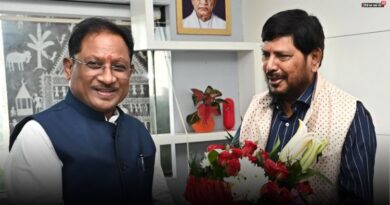 मुख्यमंत्री विष्णु देव साय से केंद्रीय मंत्री रामदास अठावले की शिष्टाचार भेंट, सामाजिक कल्याण योजनाओं पर हुई चर्चा