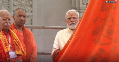 अयोध्या में प्रधानमंत्री मोदी ने राम मंदिर पर फहराया भगवा ध्वज, निर्माण कार्य हुआ औपचारिक रूप से पूरा