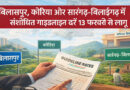 बिलासपुर, कोरिया और सारंगढ़-बिलाईगढ़ में संशोधित गाइडलाइन दरें 13 फरवरी से लागू