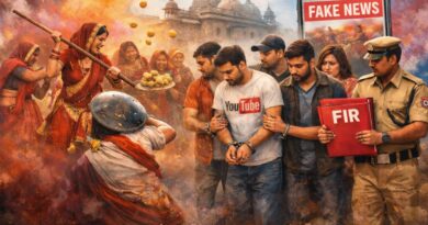 मथुरा की 5000 वर्ष पुरानी लट्ठमार और लड्डू होली की छवि बिगाड़ने की कोशिश, सात यूट्यूबर्स समेत कई लोगों पर FIR दर्ज