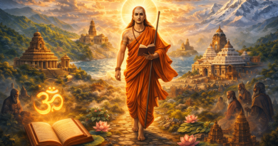 सनातन धर्म पुनर्जागरण के प्रमुख स्तंभ आदि शंकराचार्य