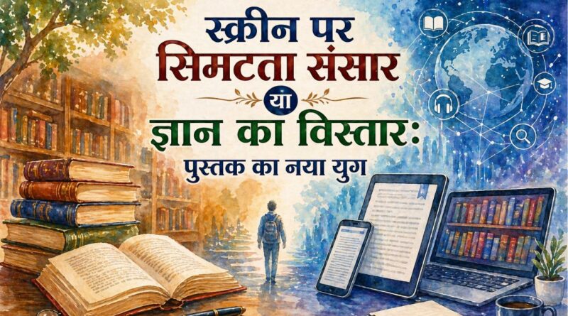 स्क्रीन पर सिमटता संसार या ज्ञान का विस्तार: पुस्तक का नया युग
