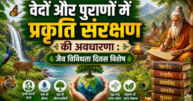 वेदों और पुराणों में  प्रकृति संरक्षण की अवधारणा : जैव विविधता दिवस विशेष