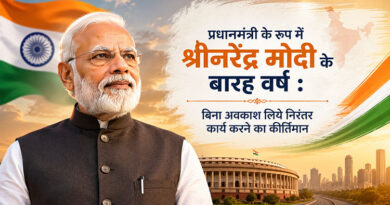 प्रधानमंत्री के रूप में श्रीनरेंद्र मोदी के बारह वर्ष : बिना अवकाश लिये निरंतर कार्य करने का कीर्तिमान