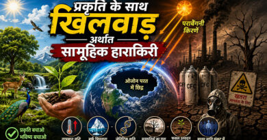 प्रकृति के साथ खिलवाड़ अर्थात सामूहिक आत्महत्या