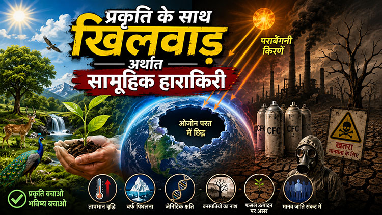 प्रकृति के साथ खिलवाड़ अर्थात सामूहिक आत्महत्या