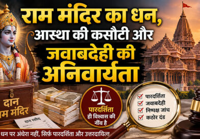 राम मंदिर का धन, आस्था की कसौटी और जवाबदेही की अनिवार्यता