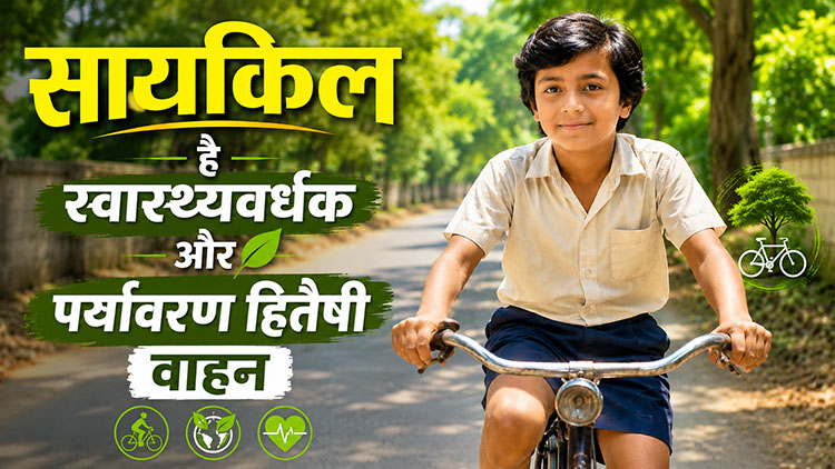 सायकिल है स्वास्थ्यवर्धक और पर्यावरण हितैषी वाहन