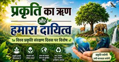 प्रकृति का ॠण और हमारा दायित्व – विश्व प्रकृति संरक्षण दिवस विशेष